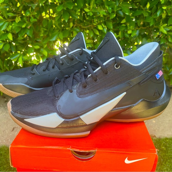 Nike Zoom Freak 2 Antetokounmpo/ custom black and gumshoe - Picture 1 of 10